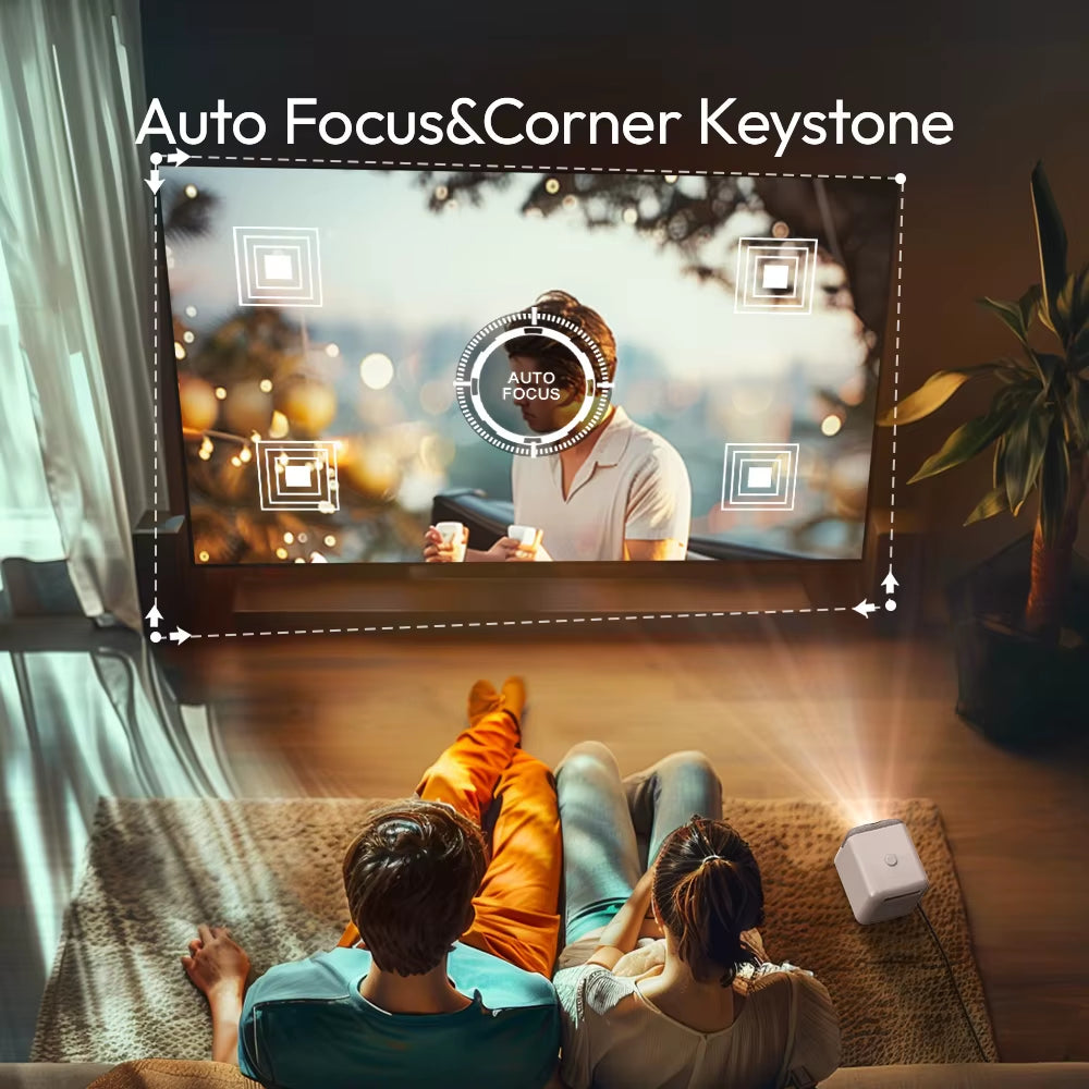 BYINTEK LOVE U4 Dust-Proof Smart WIFI 3D LCD Video Android IPTV LED Home Theater 4K Projectors with Fabric Art 1080P Smart Mini