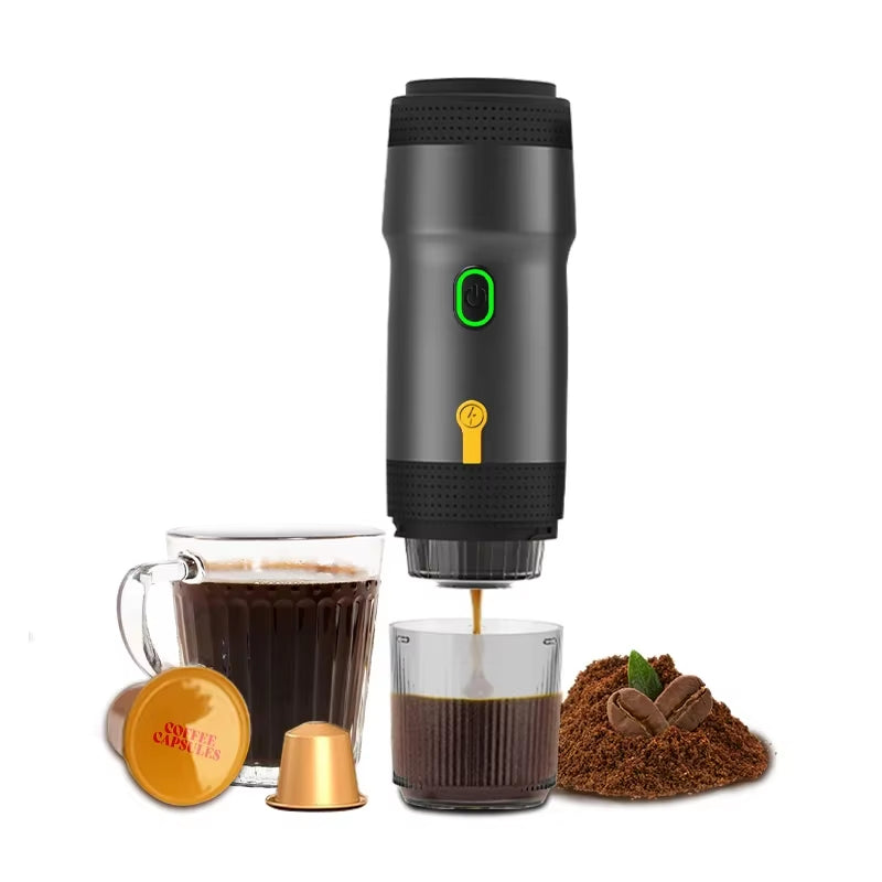 Xiaomi Wireless Electric Portable Espresso Coffee Machine for Car & Home Camping Coffee Maker 3-In-1 Capsule Powder Travel Coffe