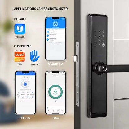 OYO Password Apartment Room Door Lock Electronic Handle Tuya Ttlock Digital Inteligentes Fingerprint Smart Lock with Wifi