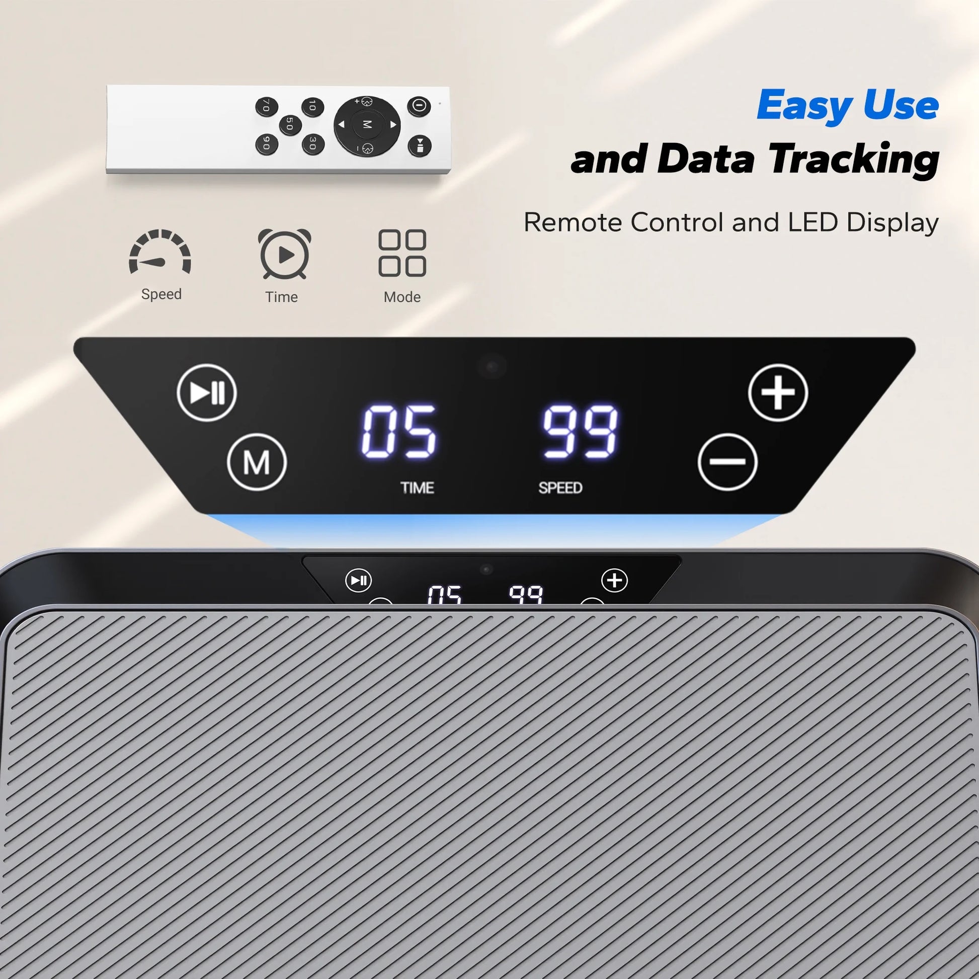 Vibration Plate Exercise Machine Mini for Lymphatic Drainage Whole Body Shaker Weight Loss for Women Men Seniors