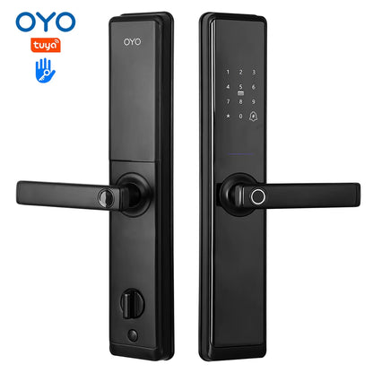 OYO Password Apartment Room Door Lock Electronic Handle Tuya Ttlock Digital Inteligentes Fingerprint Smart Lock with Wifi