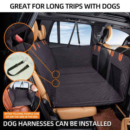 Modern Luxury Pets Car Seat Cover Waterproof Scratchproof Nonslip Breathable Dog Back Seat for Pet Travel Soft Print Pattern