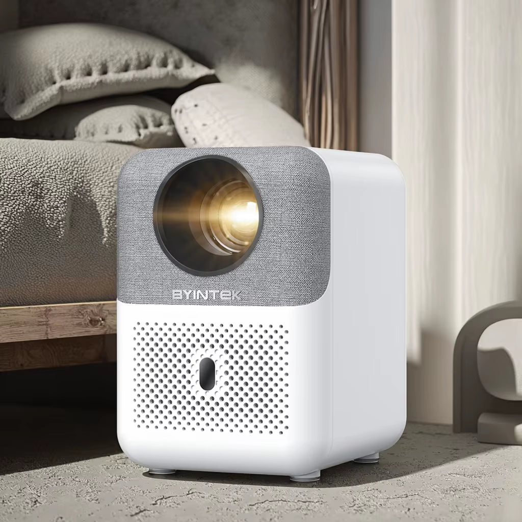 BYINTEK LOVE U4 Dust-Proof Smart WIFI 3D LCD Video Android IPTV LED Home Theater 4K Projectors with Fabric Art 1080P Smart Mini